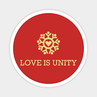 Baha’i unity logo, Love is Unity Magnet